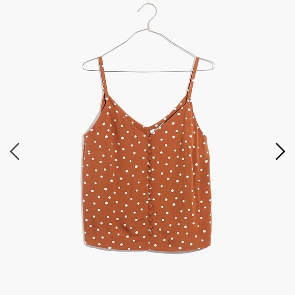 Button-Down Cami Top in Inkspot Dots - Picture 1 of 5